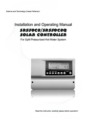 Solar SR530C8Q Operating Instructions Manual