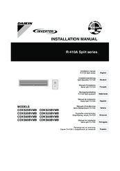 Daikin CDXS50BVMB Installation Manual