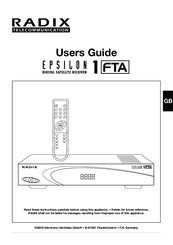 Radix Epsilon 1 FTA User Manual