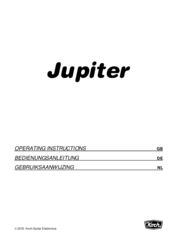 Koch Jupiter Operating Instructions Manual