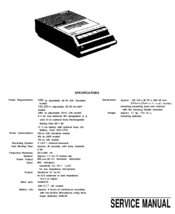Sony TCM-757 Service Manual