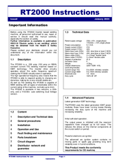 Newarc RT2000 Instruction Manual