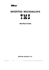 Nikon TSM Instructions Manual