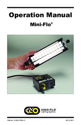 Kino Flo Mini-Flo Operation Manual