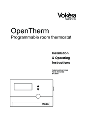 VOKERA OpenTherm Installation & Operating Instructions Manual