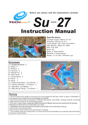 Techone SU-27 Instruction Manual