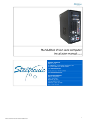 Steltronic Stand Alone Vision Lane Computer Installation Manual