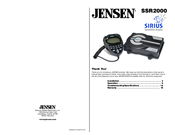 Jensen SSR2000 User Manual