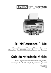 Epson Stylus CX6300 Quick Reference Manual