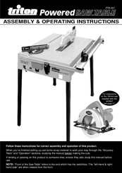 Triton PTA 001 Assembly & Operating Instructions