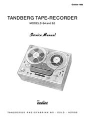 TANDBERG 62 series Service Manual