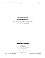 Pentek 6231 Operating Manual