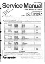 Panasonic KX-T4040BX Service Manual