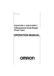 Omron V530-R150E-3 - Operation Manual