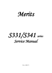 Merits S341 series Service Manual