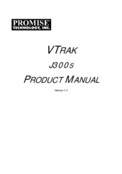 Promise Technology VTRAK J300S Product Manual