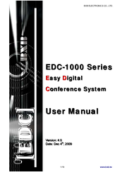 BXB Electroics EDC 1000 User Manual