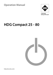 HDG Compact 45 Operation Manual