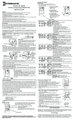 Intermatic SS7 SERIES Installation And Operating Instructions