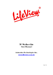 LifeView TV Walker Lite User Manual