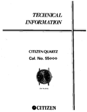 Citizen Quartz 5500 Technical Information