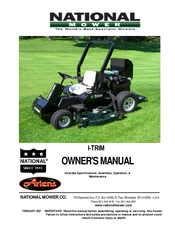 National Mower I-TRIM Owner's Manual