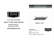 zline 515 Installation Manual And User's Manual