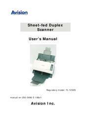 Avision FL-1202S User Manual