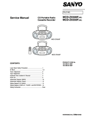 Sanyo MCD-ZX500FXE Service Manual