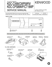 Kenwood KDC-CPS89MP Service Manual