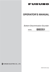 Furuno BBDS1 Operator's Manual