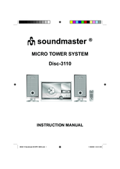 SOUNDMASTER Disc-3110 Instruction Manual