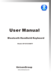 UnisenGroup KP-810-06BTT User Manual