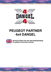 PEUGEOT PARTNER 4x4 DANGEL Instructions For Use And Maintenance Manual