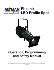 Altman Phoenix Series Operation, Programming And Safety Manual