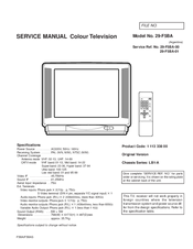 Sanyo 29-F5BA Service Manual