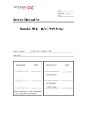 Daewoo DPC-7909 Series Service Manual