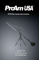 ProAM USA Camera Crane Instructions For Use Manual