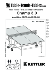 Kettler Champ 3.0 07177-600 Assembly Instruction Manual