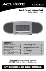 ACU-RITE Set & Forget 19958 Instruction Manual