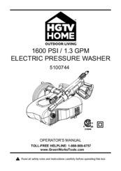 GreenWorks 5100744 Operator's Manual
