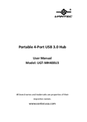 Vantec UGT-MH400U3 User Manual