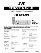 JVC HR-J6008UM Service Manual