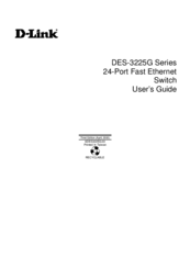 D-Link DES-3225G Series User Manual