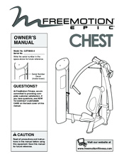 Freemotion Epic Chest Owner's Manual