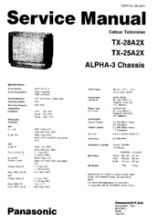 Panasonic TX-25A2X Service Manual