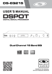 Galaxy Audio DSPOT DS-EQ215 User Manual
