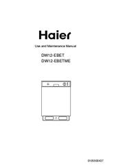 Haier DW12-EBETME Use And Maintenance Manual