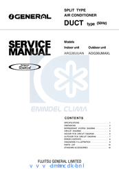 General ARG36UUAN Service Manual