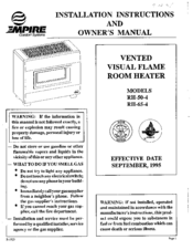 Empire EH-50-4 Owner's Manual